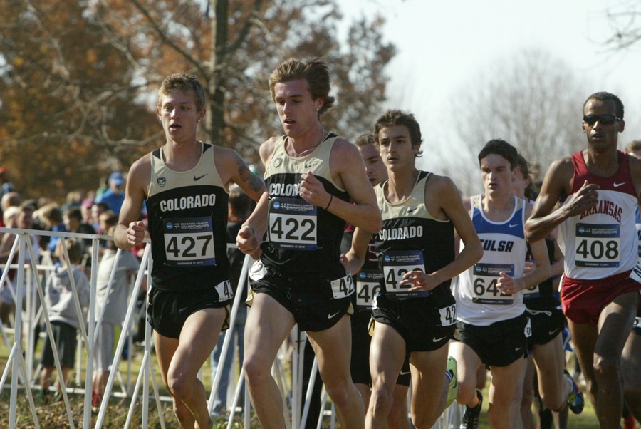 Colorado's Aric VanHalen, Jake Hurysz and Blake Theroux