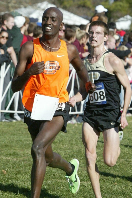 Kirubel Erassa of Oklahoma State and Matt McClintock