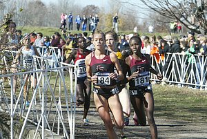 Colleen Quigley and Violah Lagat of FSU Chasing