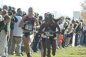Colleen Quigley and Violah Lagat