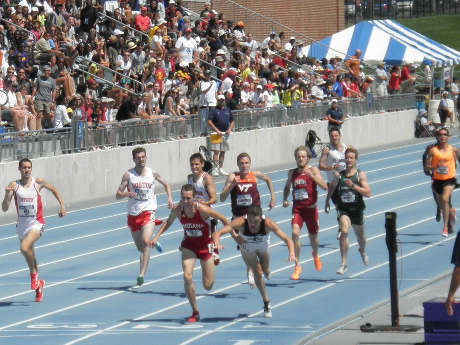 Andy Bayer and Miles Batty Both Dove at the Finish