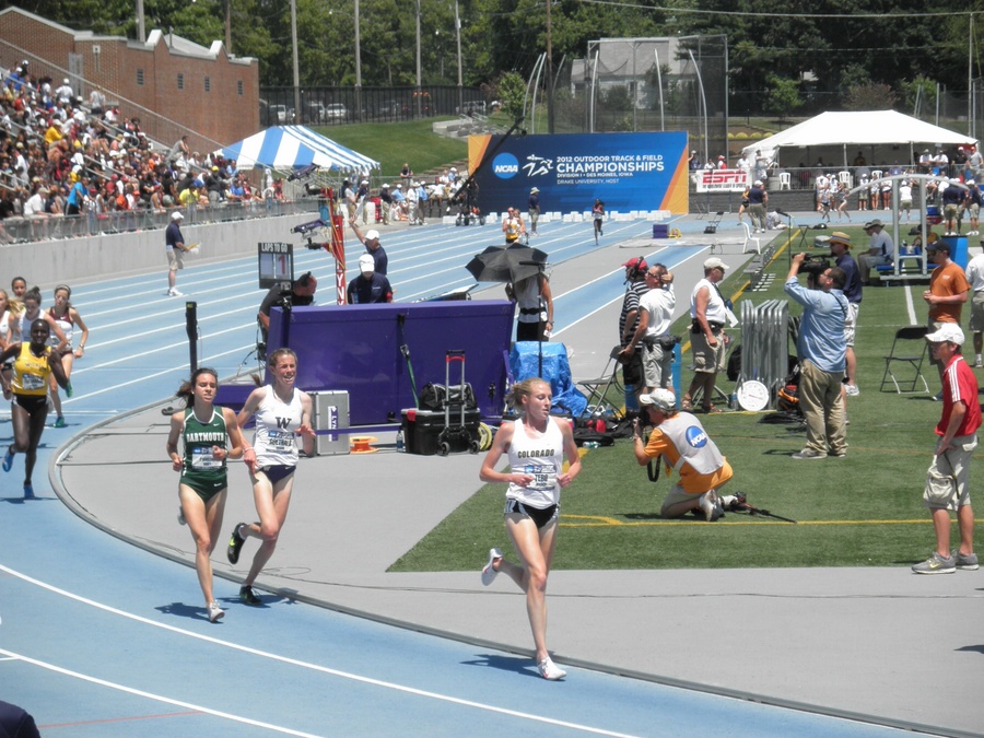 Jessica Tebo of CU, Megan Goethals of Washington,  Abbey D'Agostino of Dartmouth