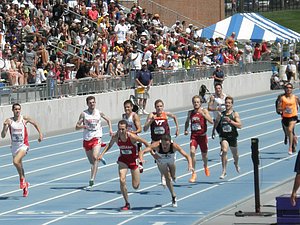 Andy Bayer and Miles Batty Both Dove at the Finish