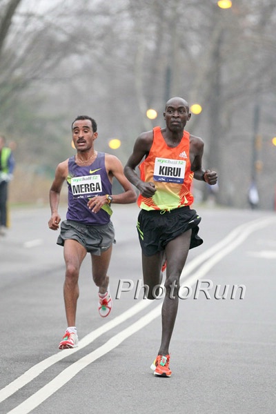 Merga and Kirui in Central Park
