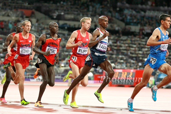 Mo Farah Leads Galen Rupp