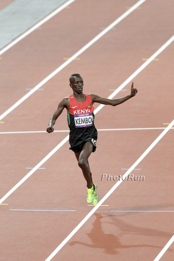 Ezekiel Kemboi Wins It in Lane 8