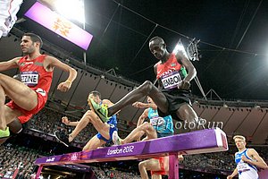 Ezekiel Kemboi in Men's Steeplechase Final