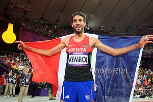 Mahiedine Mekhissi-Benabbad in Kemboi's Jersey