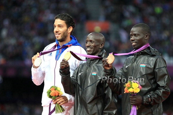 Men's Steeplechase Victory Ceremony