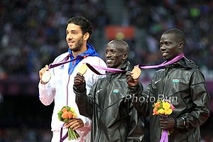 Men's Steeplechase Victory Ceremony