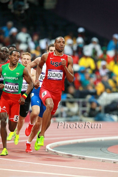 Duane Solomon of the USA Made the Final With Nick Symmonds