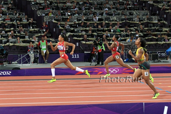Allyson Felix On Her Way to Gold