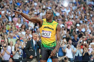 Usain Bolt in Men's 200m Semifinals