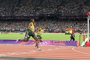 Usain Bolt over Yohan Blake in 200m