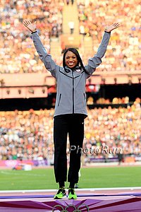 Women's 200m Ceremony