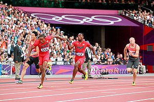 Men's 4X100 Semifinal: Jeff Demps to Doc Patton