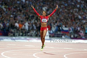 Sanya Richards Ross Gets 4x400 Gold