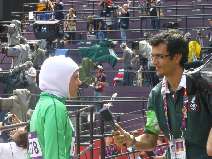 Olympic Broadcasting Interviewing Attar