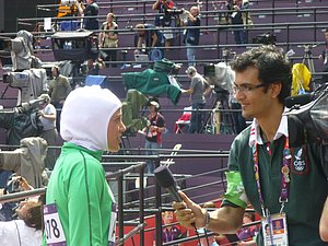 Olympic Broadcasting Interviewing Attar