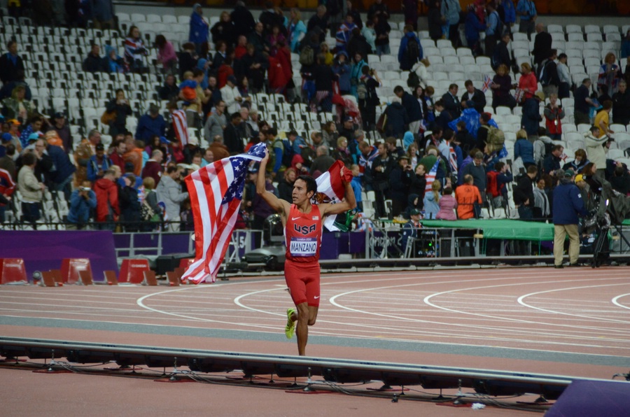 Leo Manzano Olympic Silver Medallist Celebrates