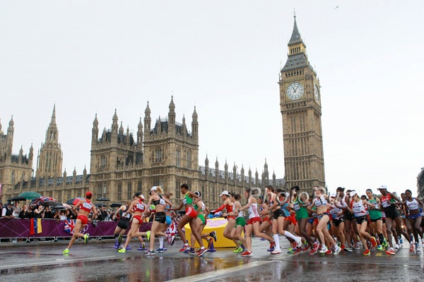 Big Ben and the London Olympic Marathon