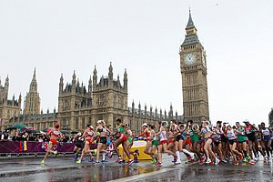 Big Ben and the London Olympic Marathon