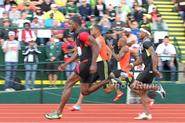 Justin Gatlin, Tyson Gay Men's 100m