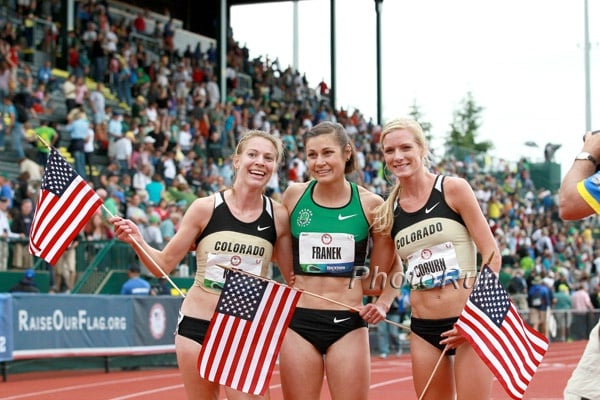 Shalaya Kipp, Bridget Franek, and Emma Coburn Your Olympic Team