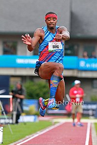 Men's Triple Jump Final: 2005 World Champion Walter Dix in His Final Competition