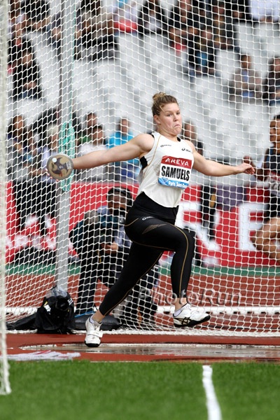 Dani Samuels in the Discus