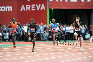 Justin Gatlin, Tyson Gay and Christophe Lemaitre