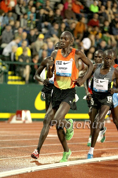 Wilson Kiprop Leads