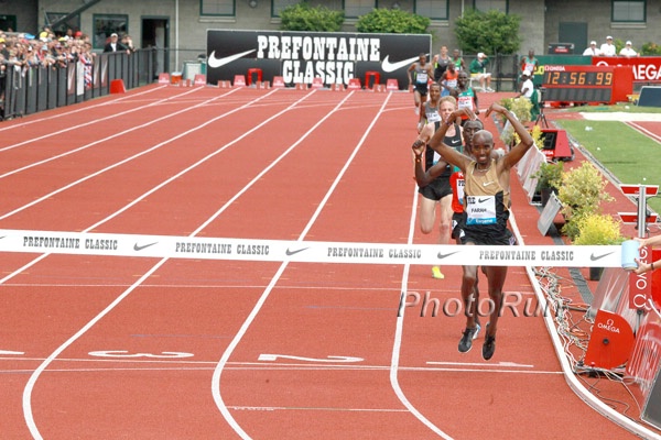 Farah Wins Over Koech