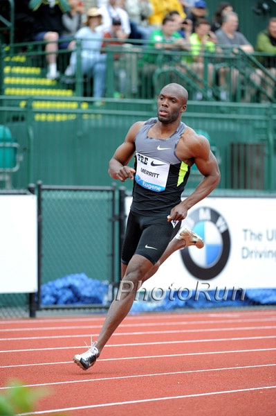 LaShawn Merritt With the Victory over Kirani James