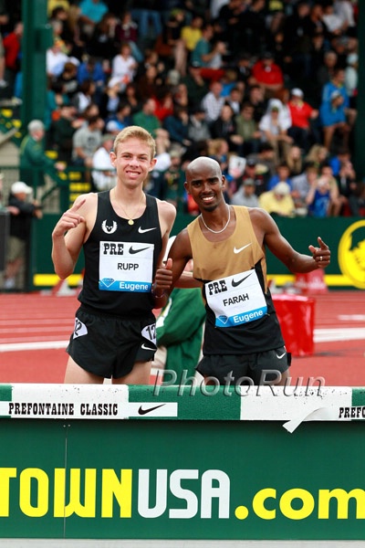 Mo Farah and Galen Rupp