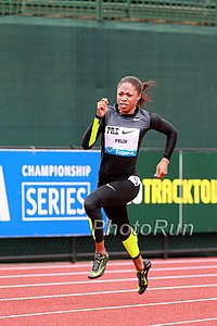 Allyson Felix in the Speed Suit