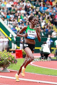 Sally Kipyego 2nd in 3000m