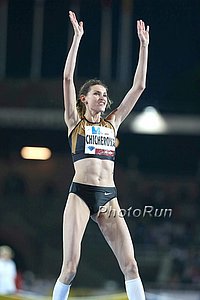 Anna Chicherova Celebrates