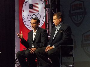 Coach K and Jerry Colangelo