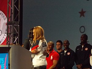 Swimmer Natalie Coughlin Introduced the First Lady