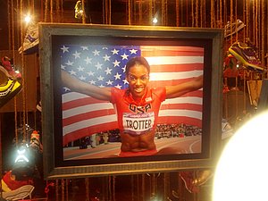 Dee Dee Trotter with Her Nike Swoosh Missing at the Saucony Party
