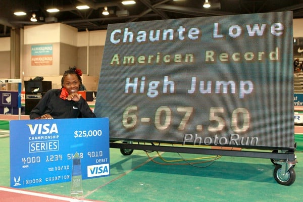 Chaunte Lowe Set an American Record in the High Jump