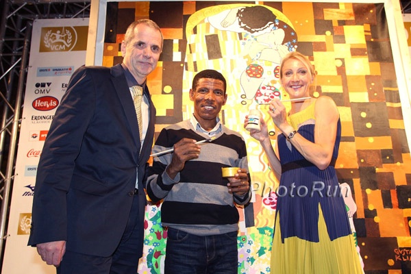 Haile Gebrselassie vs Paula Radcliffe inthe Half Marathon