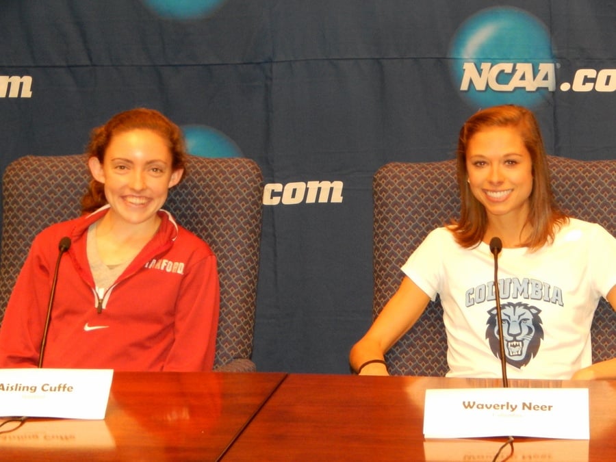 Aisling Cuffe of Stanford and Columbia's Waverly Neer