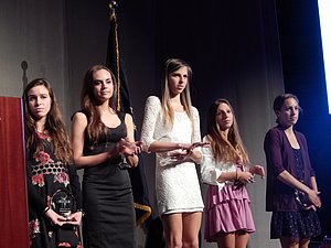 Ladies, you won a award, it's ok to smile