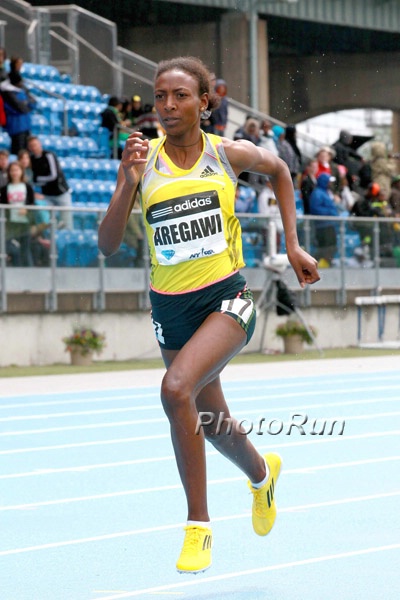 Abeba Aregawi With the 4:03.69 Win in the 1500m