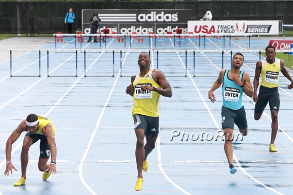 Javier Culson Goes Down in Hurdles