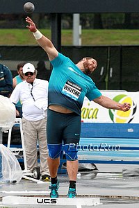 Ryan Whiting 21.27 to Win Shot Put