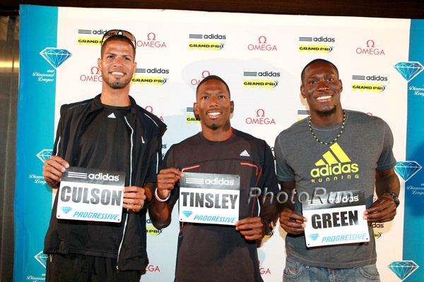 Javier Culson, Michael Tinsley, and  Leford Green