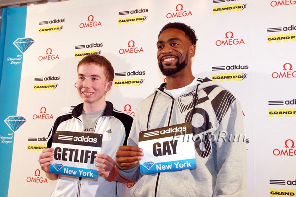 Make a Wish's Adam Getliff and Tyson Gay
